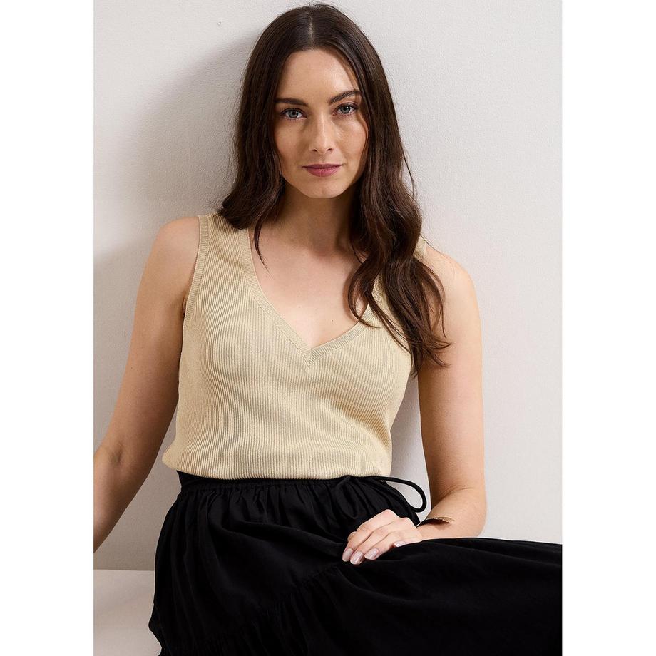 Phase Eight Mila Top scollo a V senza maniche  