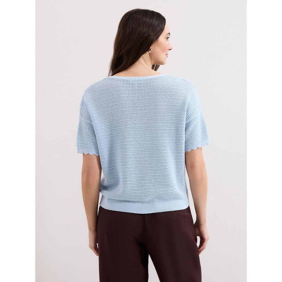 Phase Eight Amira Top Scollo a V Maniche Corte  