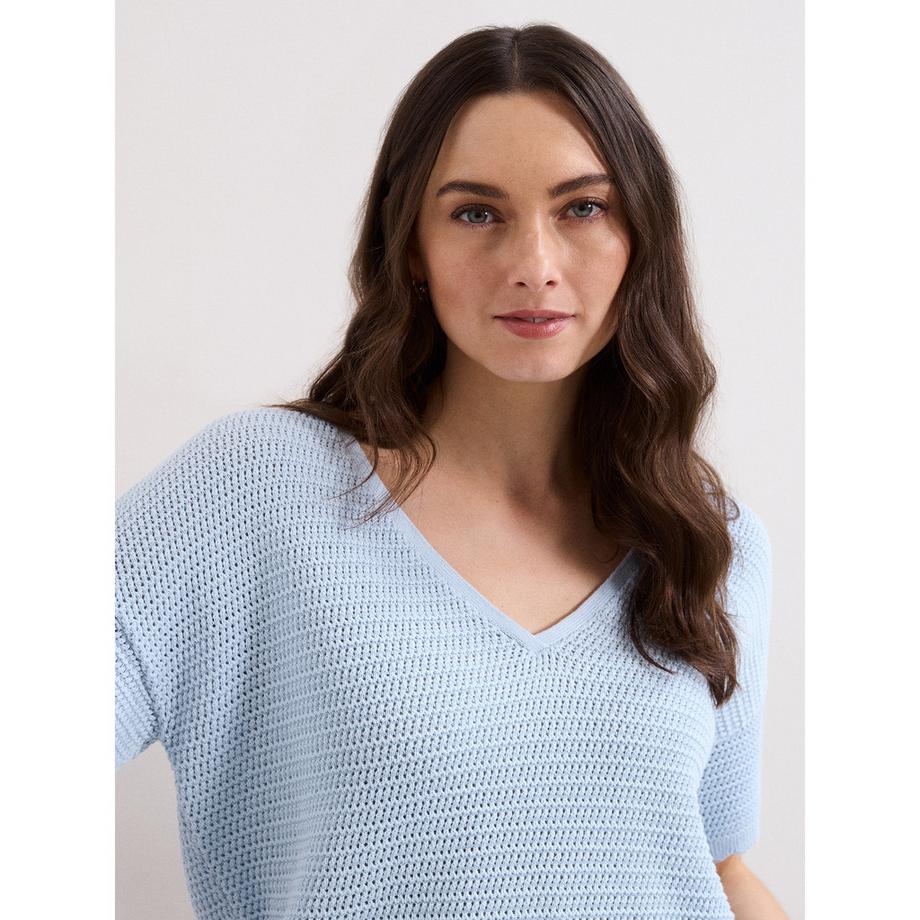 Phase Eight Amira Top Scollo a V Maniche Corte  