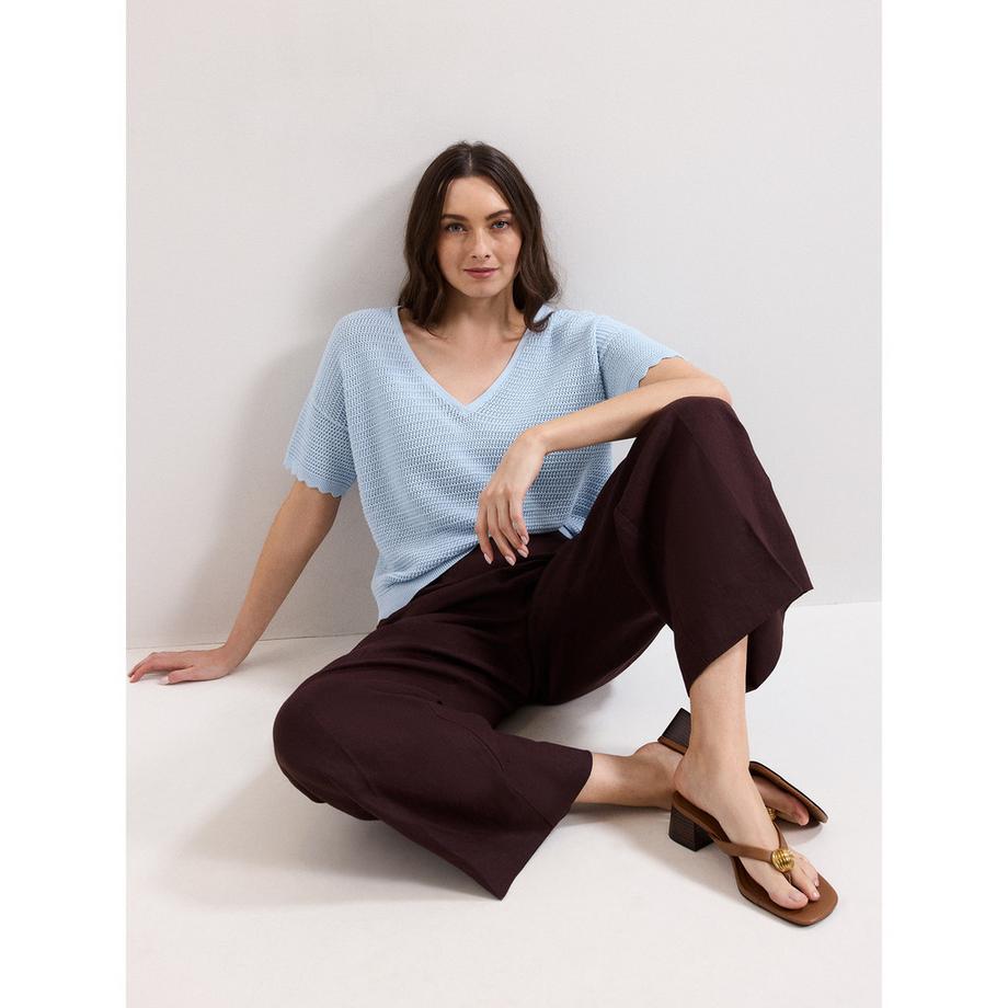 Phase Eight Amira Top Scollo a V Maniche Corte  