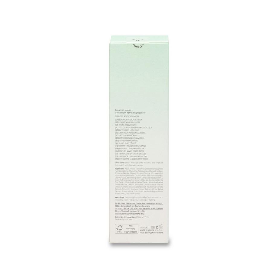 Beauty of Joseon  Green Plum Refreshing Cleanser 