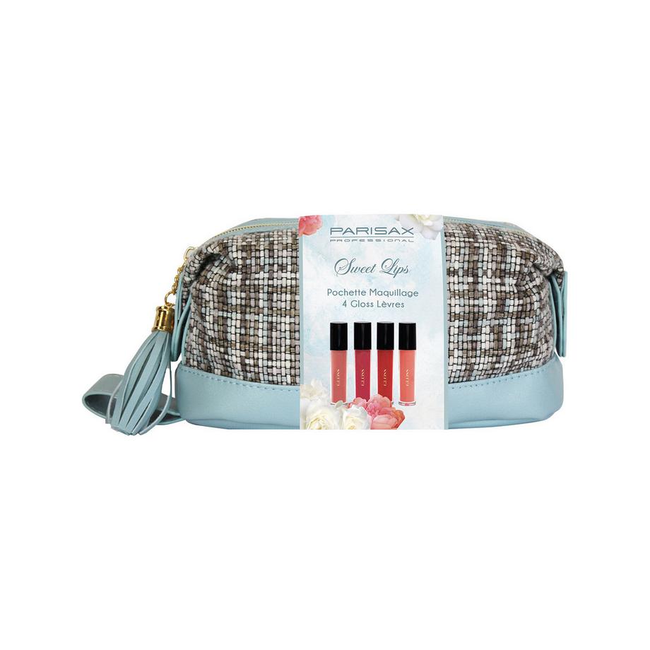 PARISAX  Cosmetic Bag & 4 Lip Glosses 