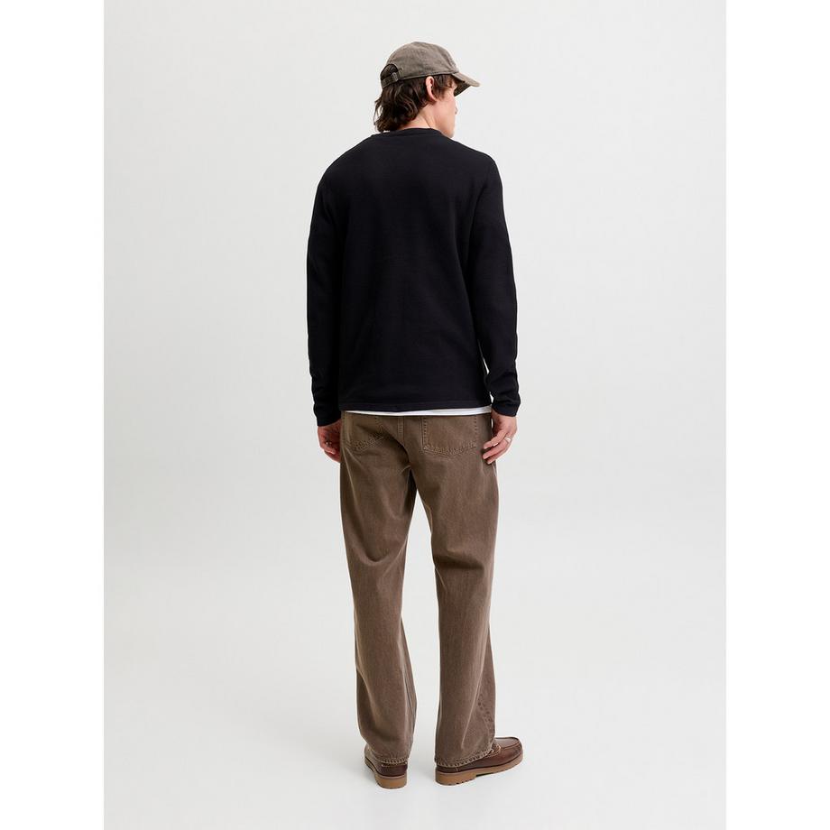 JACK & JONES Pull à maille waffle  