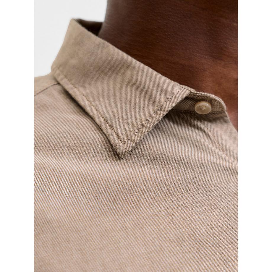 JACK & JONES Langarm Hemd mit Knopfleiste  