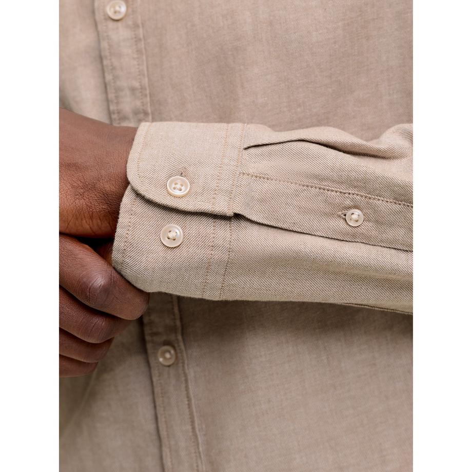 JACK & JONES Langarm Hemd mit Knopfleiste  