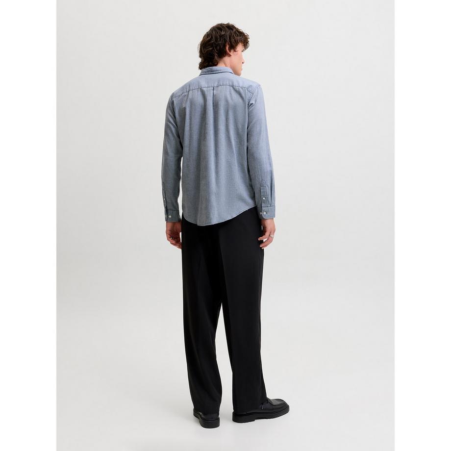 JACK & JONES Langarm Hemd mit Knopfleiste  