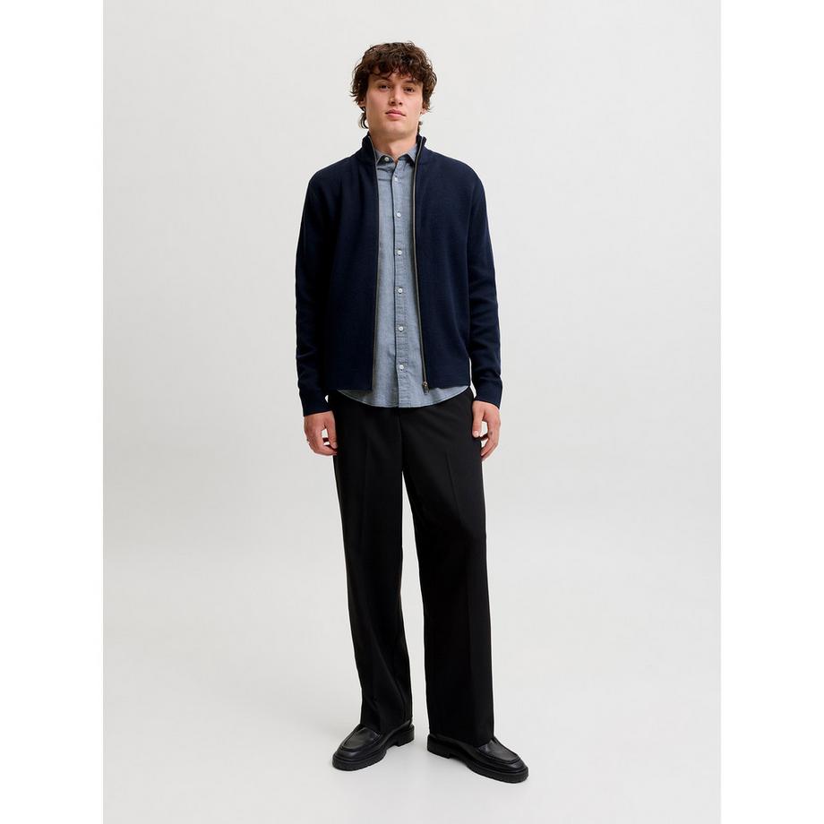 JACK & JONES Langarm Hemd mit Knopfleiste  