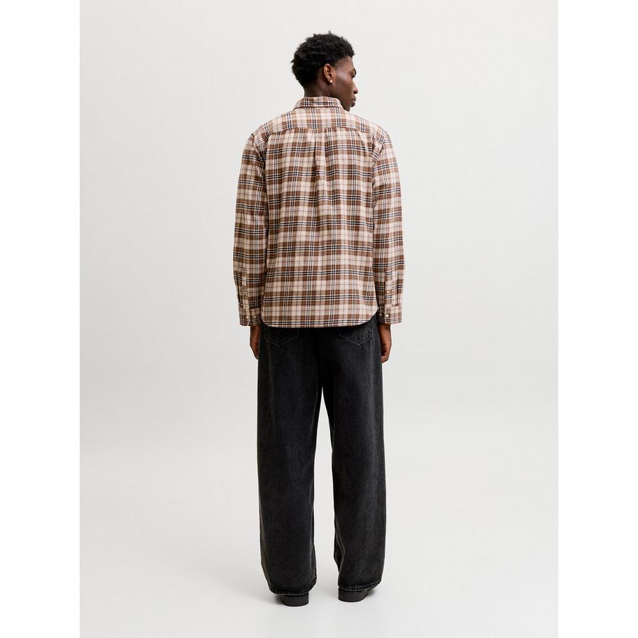 JACK & JONES Kariertes Hemd mit Knopfleiste  