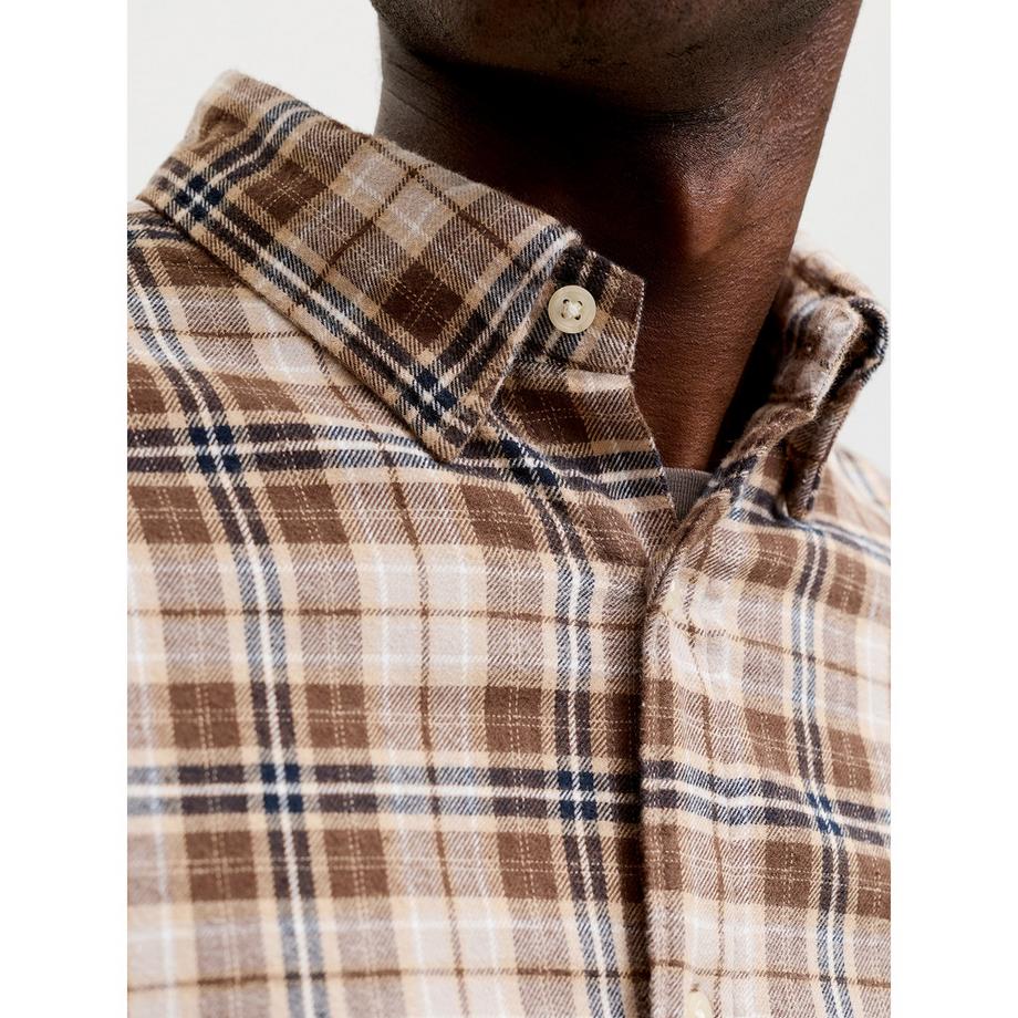 JACK & JONES Kariertes Hemd mit Knopfleiste  