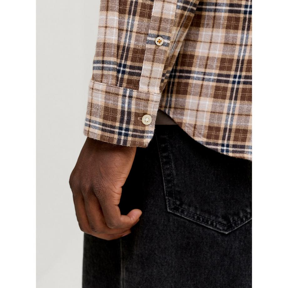 JACK & JONES Kariertes Hemd mit Knopfleiste  