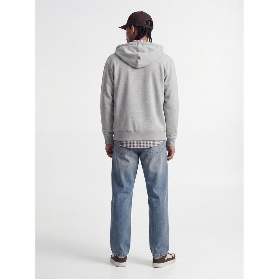 JACK & JONES Felpa con cappuccio chiusura lampo  