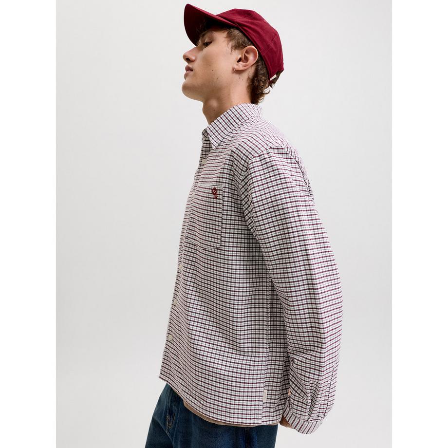 JACK & JONES Chemise à Manches Longues à Carreaux  