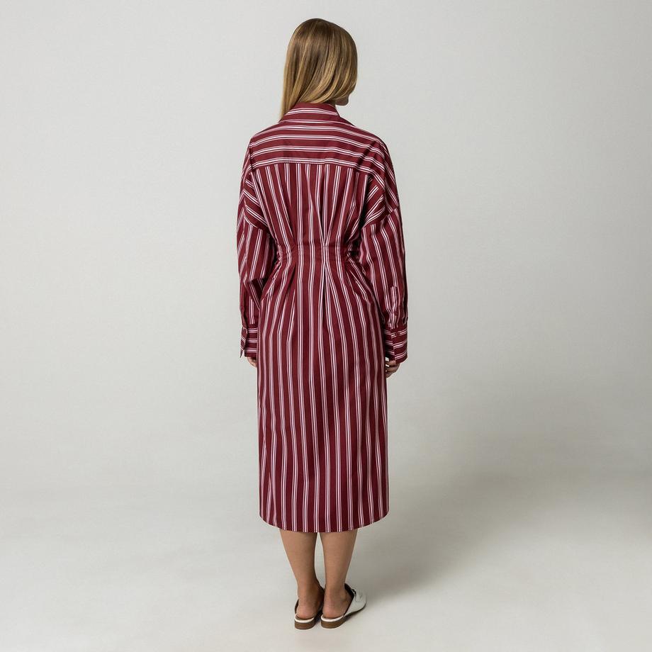 Manor Woman Robe chemise rayée  