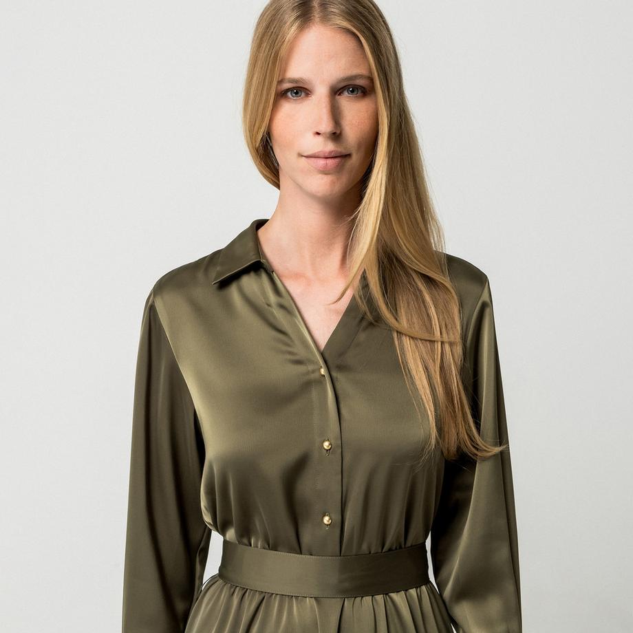 Manor Woman Robe chemise avec ceinture  