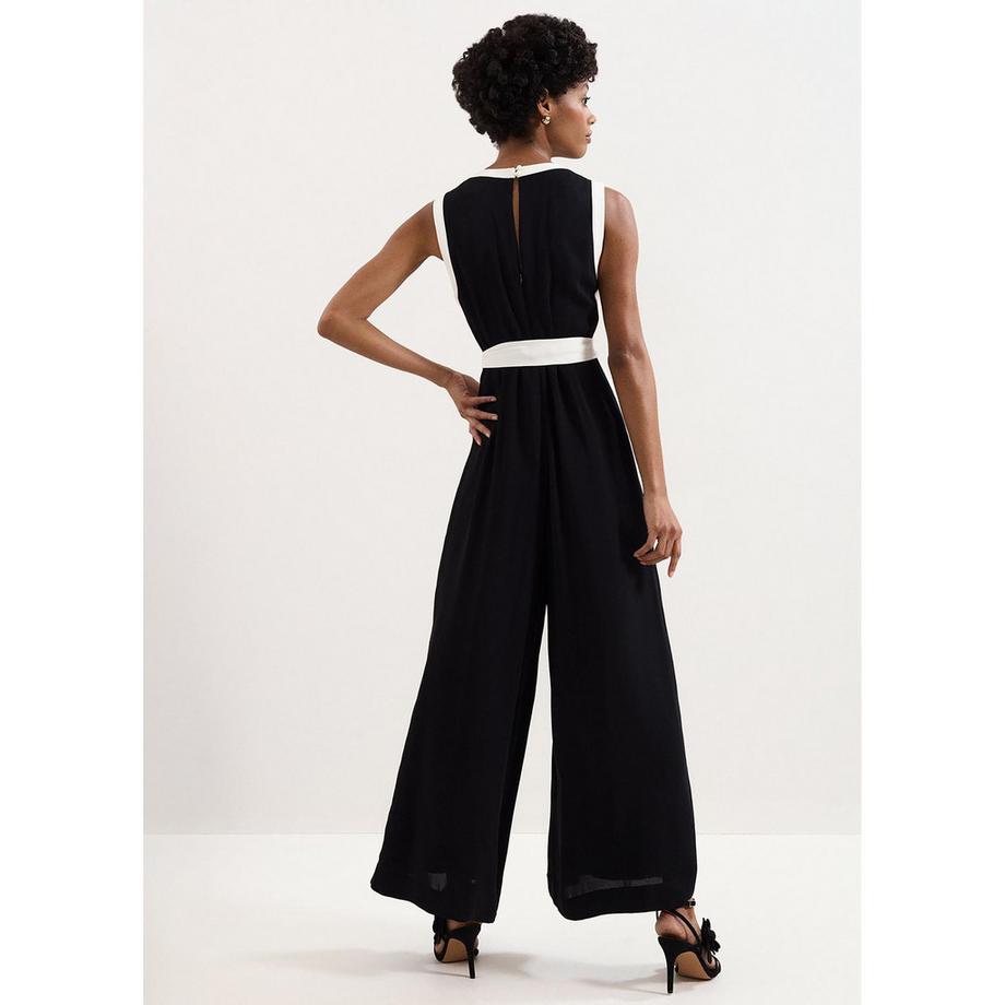 Phase Eight Elowen Combinaison sans manches à jambes larges avec ceinture  