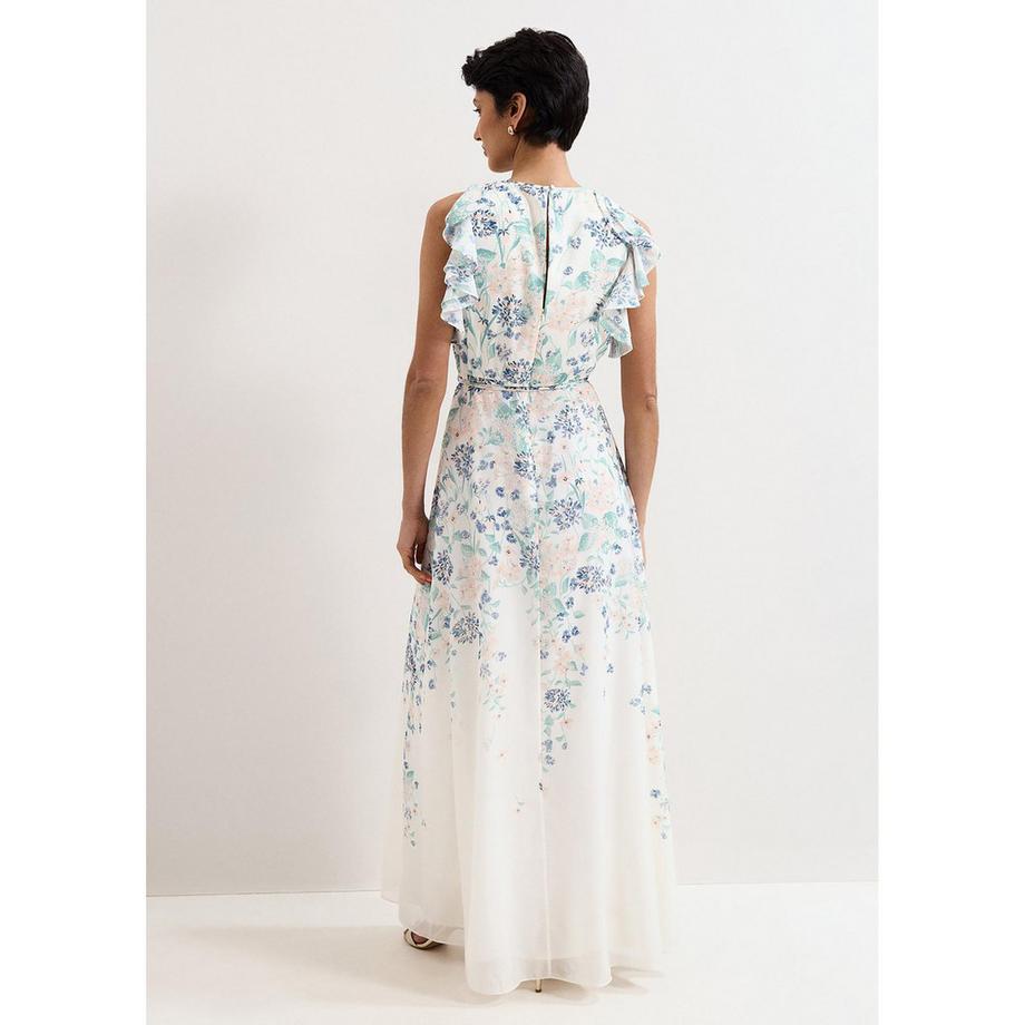 Phase Eight Rachel Robe Maxi à Imprimé Floral et Volants  