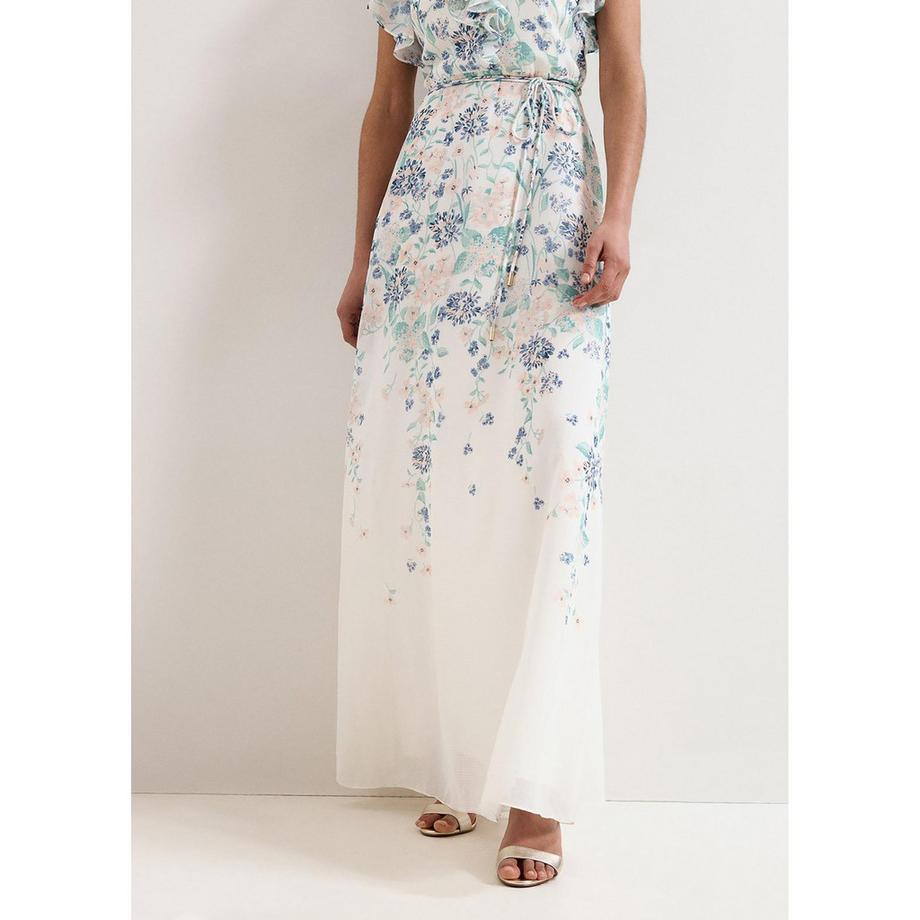 Phase Eight Rachel Robe Maxi à Imprimé Floral et Volants  