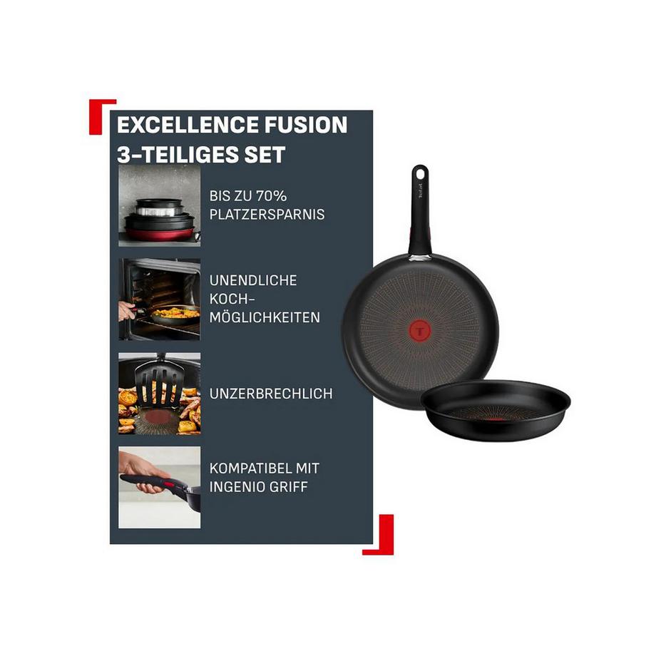 Tefal Bratpfannen-Set Ingenio Excellence Fusion 