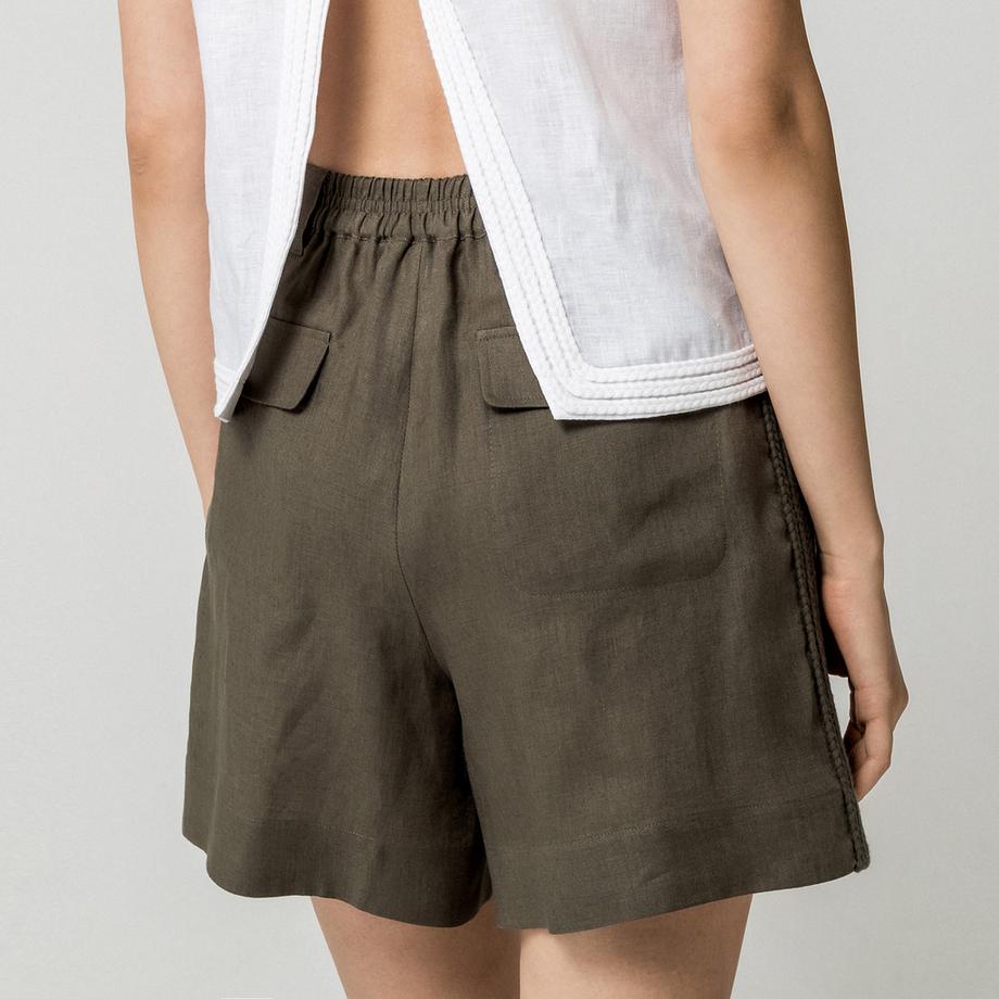 Max & Co MCOOMELIA Short plissé avec détail tressé  