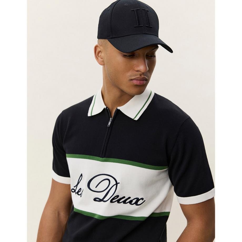LES DEUX Polo Shirt mit Logo Print  