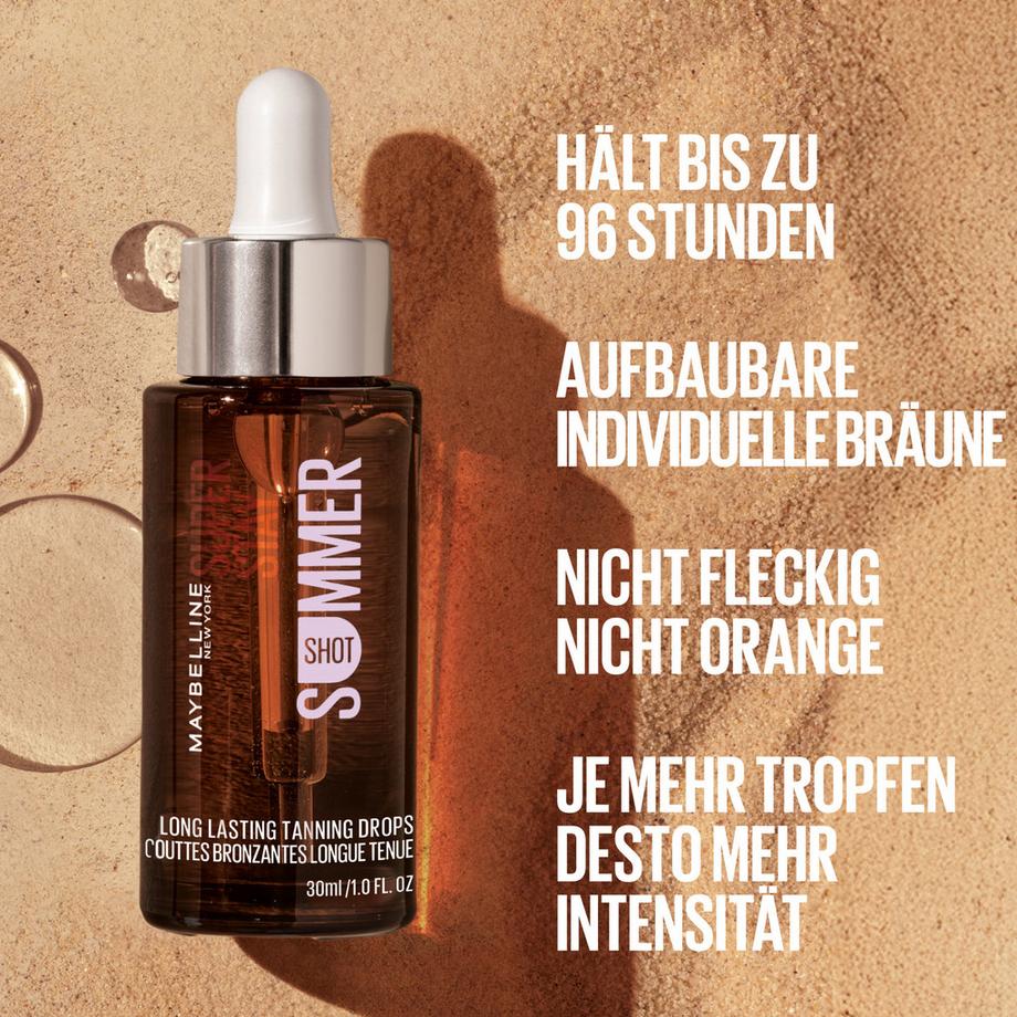 MAYBELLINE  Summer Shot Bronzing Drops - Sérum autobronzant adaptatif 