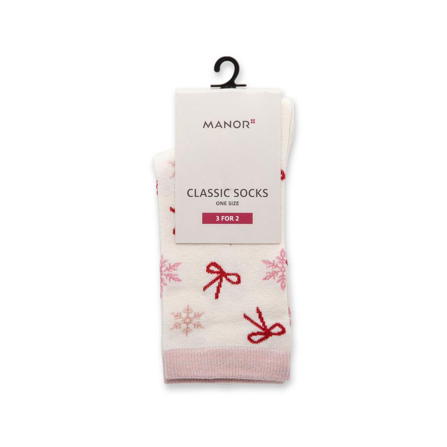 Manor Woman Xmas Classic Single Chaussettes hauteur mollet  