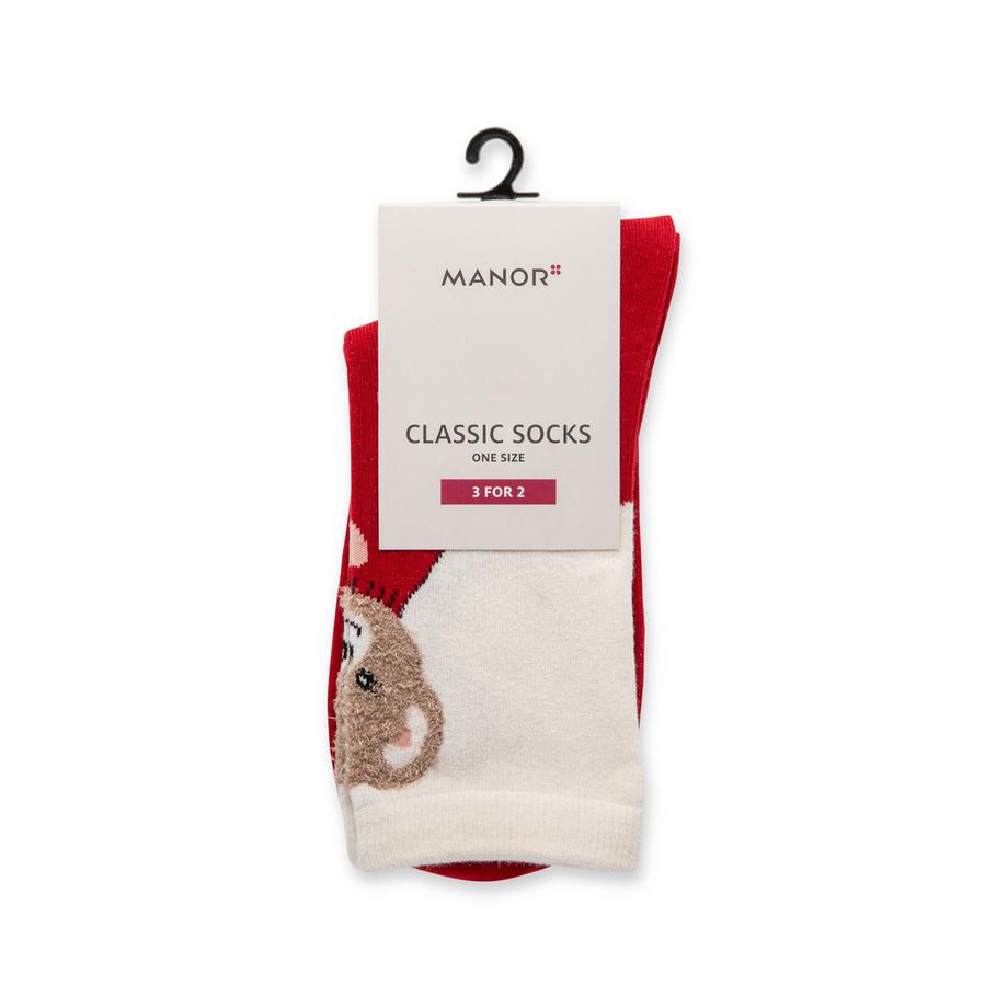 Manor Woman Xmas Classic Single Chaussettes hauteur mollet  