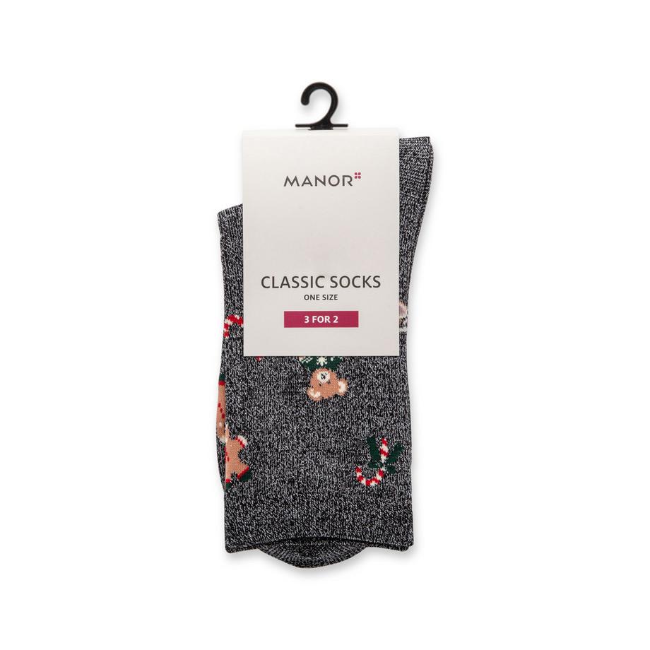 Manor Woman Xmas Classic Single Chaussettes hauteur mollet  