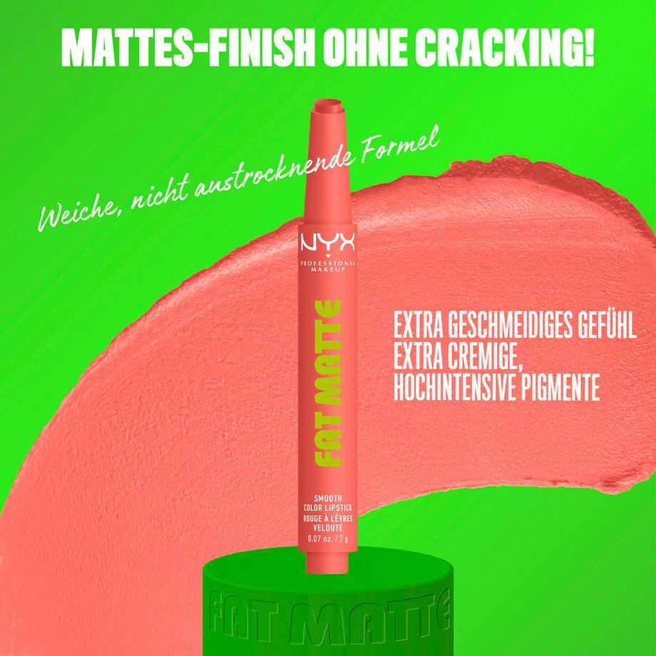 NYX-PROFESSIONAL-MAKEUP  Fat Matte Smooth Lippenstift 
