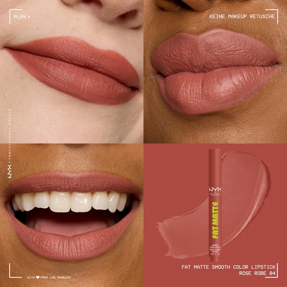 NYX-PROFESSIONAL-MAKEUP  Fat Matte Smooth Lippenstift 