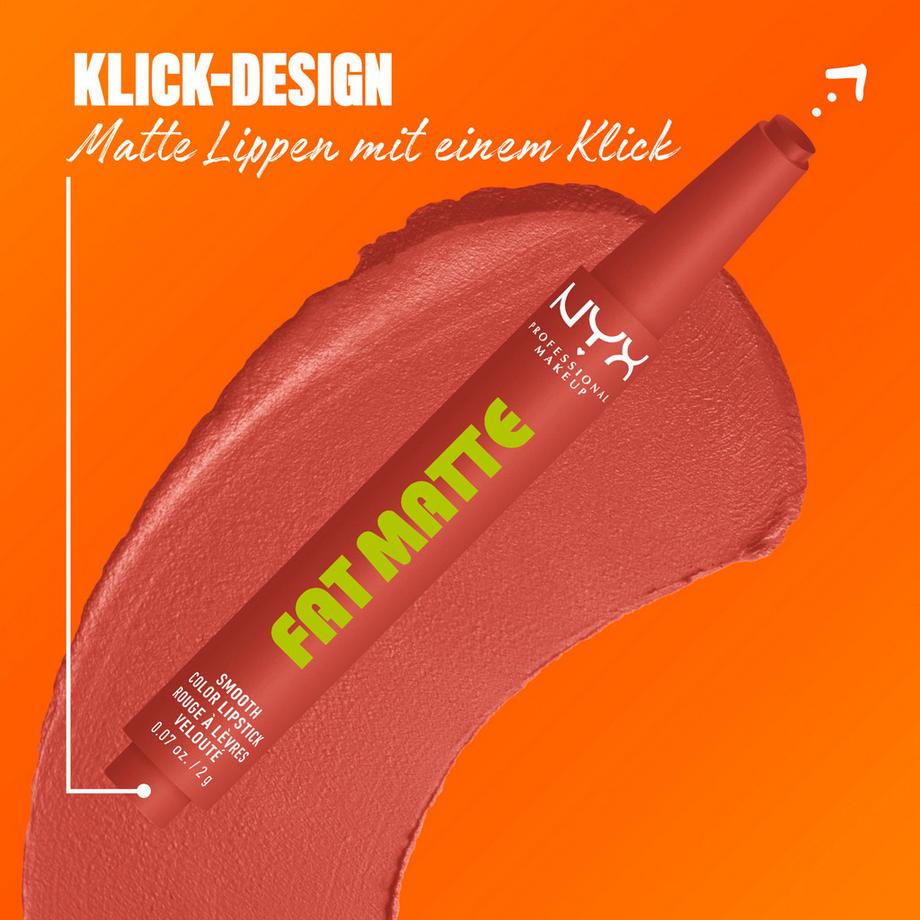 NYX-PROFESSIONAL-MAKEUP  Fat Matte Smooth Lippenstift 