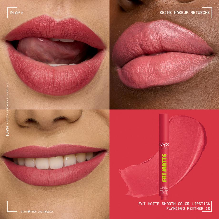 NYX-PROFESSIONAL-MAKEUP  Fat Matte Smooth Lippenstift 