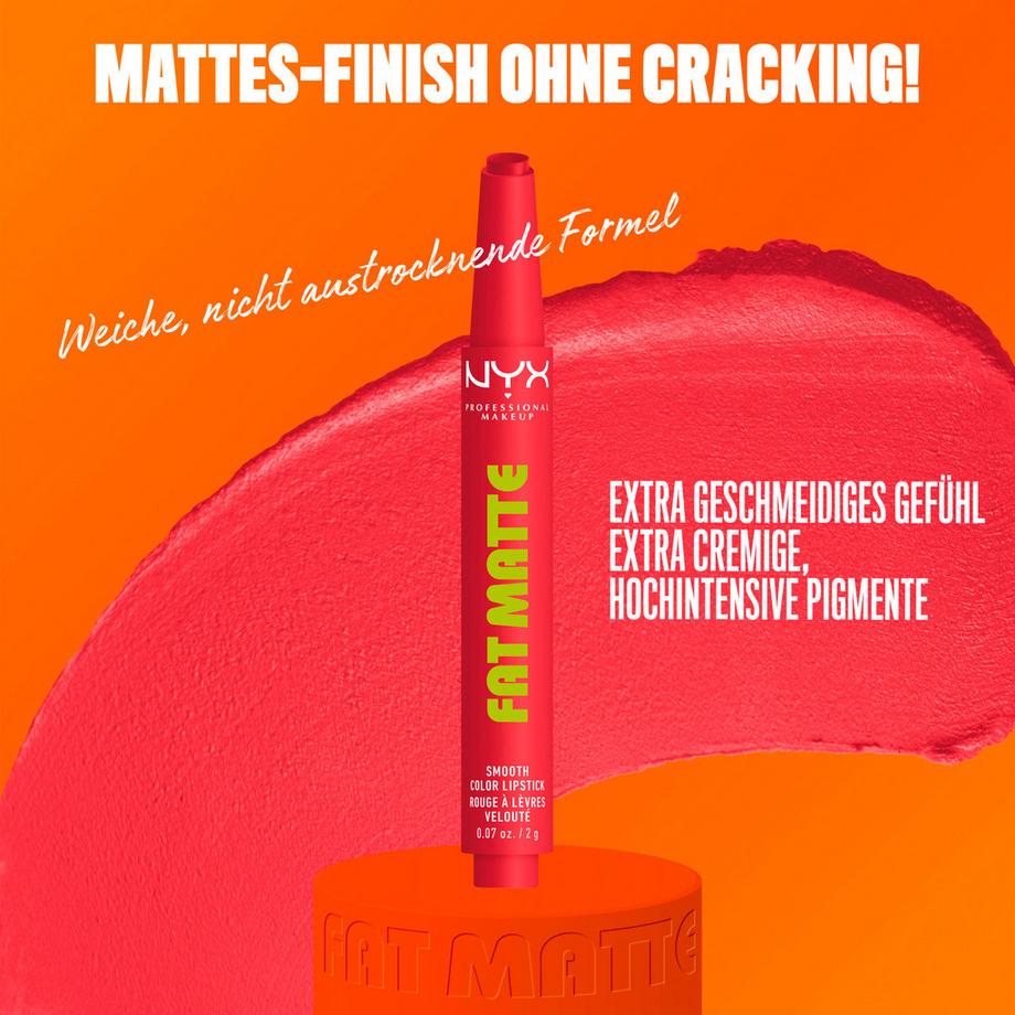 NYX-PROFESSIONAL-MAKEUP  Fat Matte Smooth Lippenstift 
