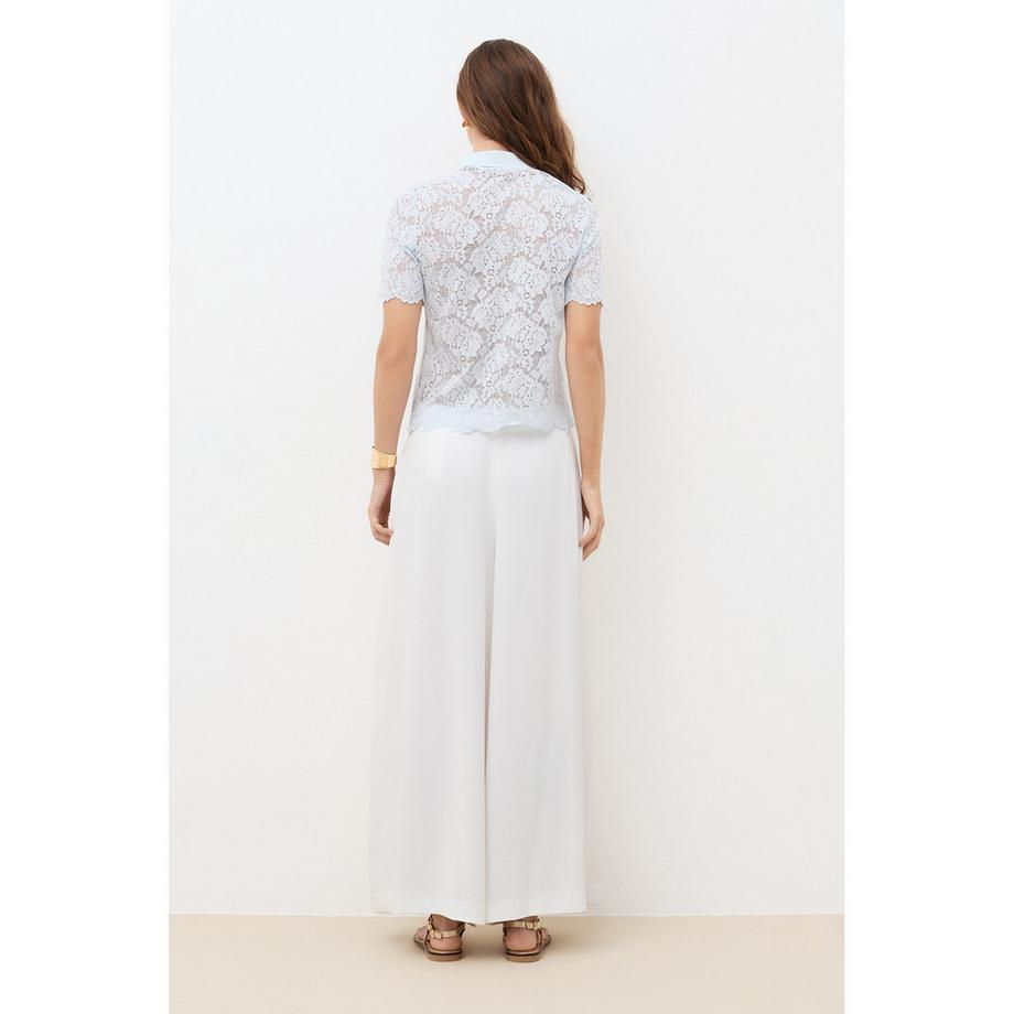 Caroll T-shirt Polo in Pizzo  
