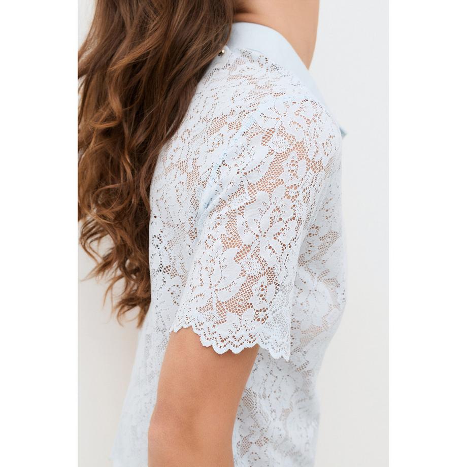 Caroll T-shirt Polo in Pizzo  