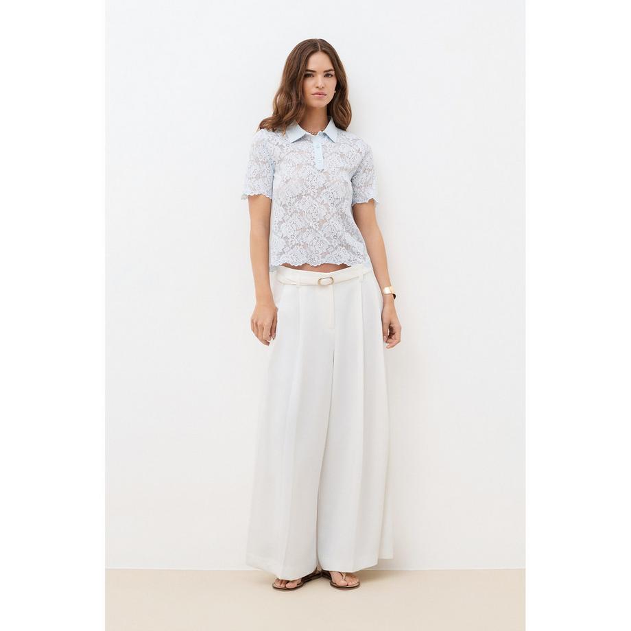 Caroll T-shirt Polo in Pizzo  