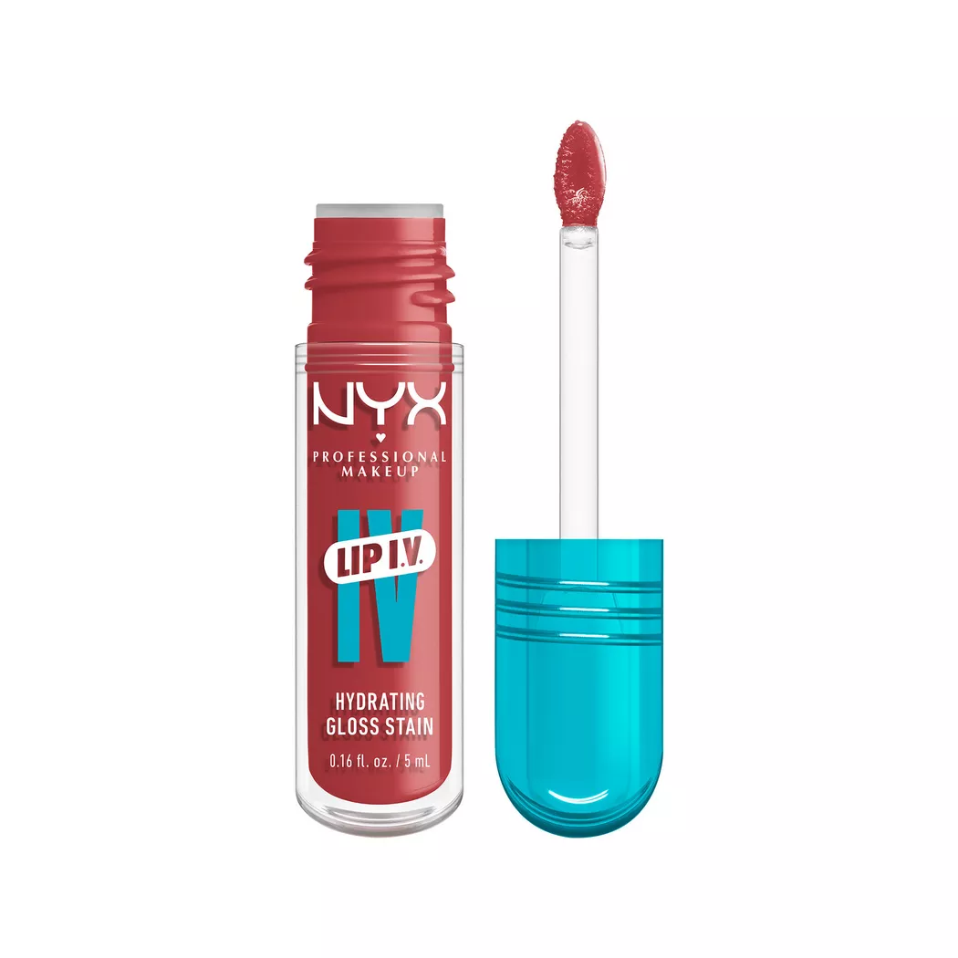 NYX-PROFESSIONAL-MAKEUP - Lip IV Hydrating Lip Gloss Stain, 5 g,  Petal Pourin'