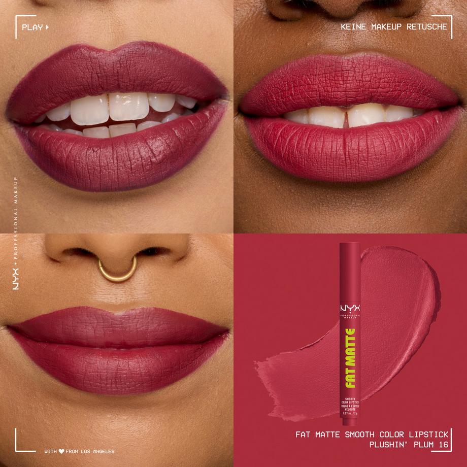 NYX-PROFESSIONAL-MAKEUP  Rossetto Fat Matte Smooth 