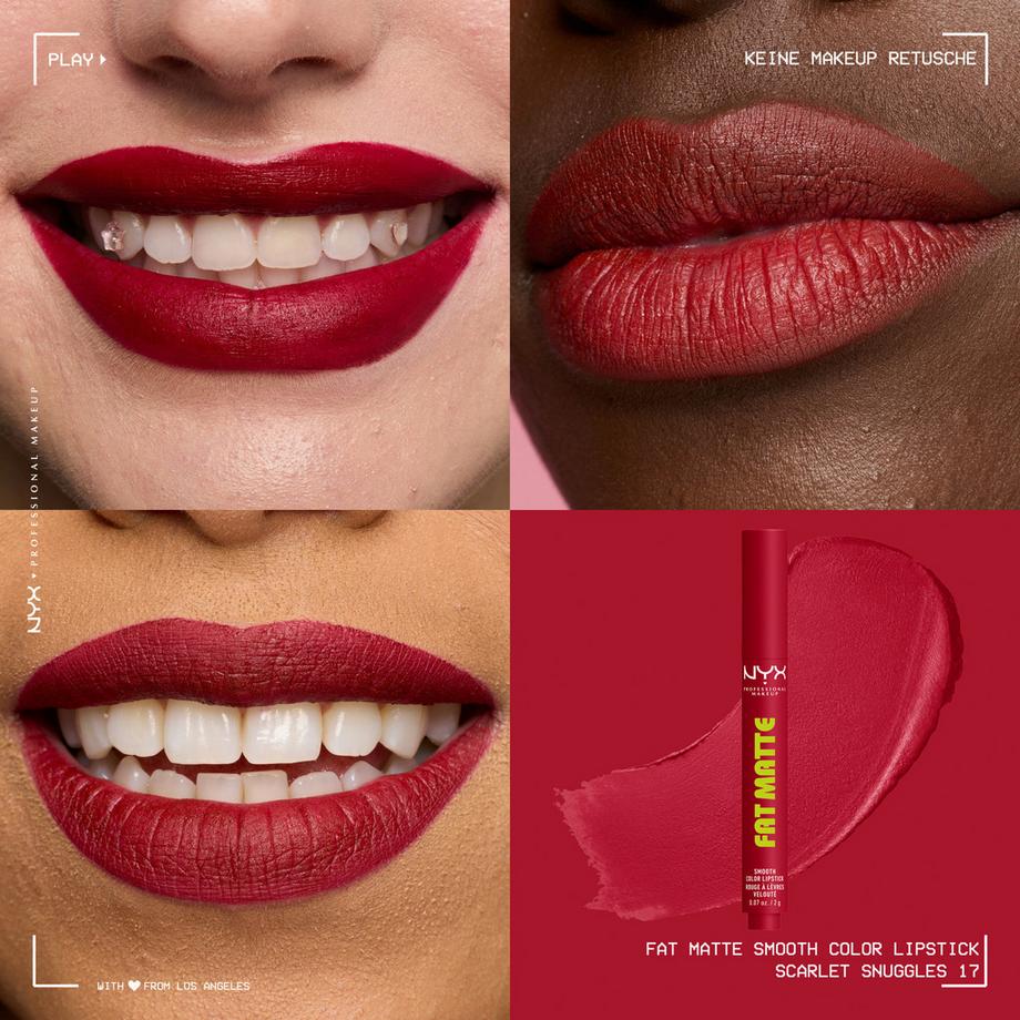 NYX-PROFESSIONAL-MAKEUP  Rossetto Fat Matte Smooth 