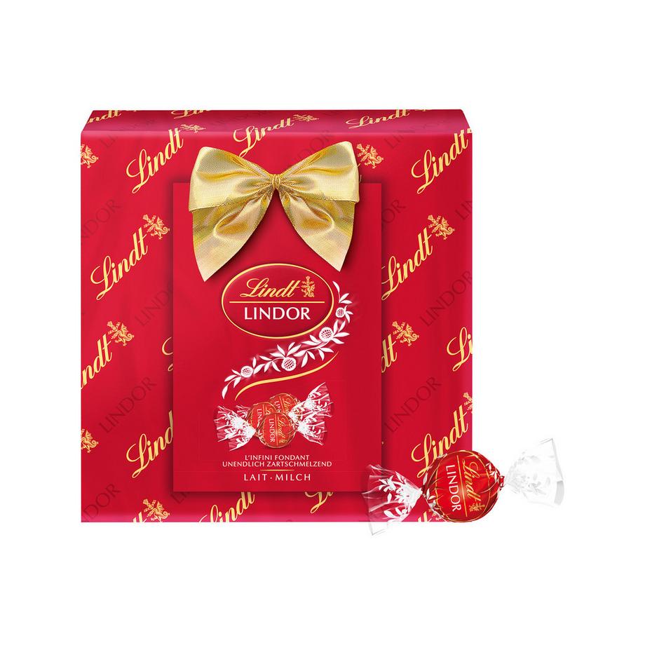 LINDOR Latte Confezione Regalo Latte Natale 137 g