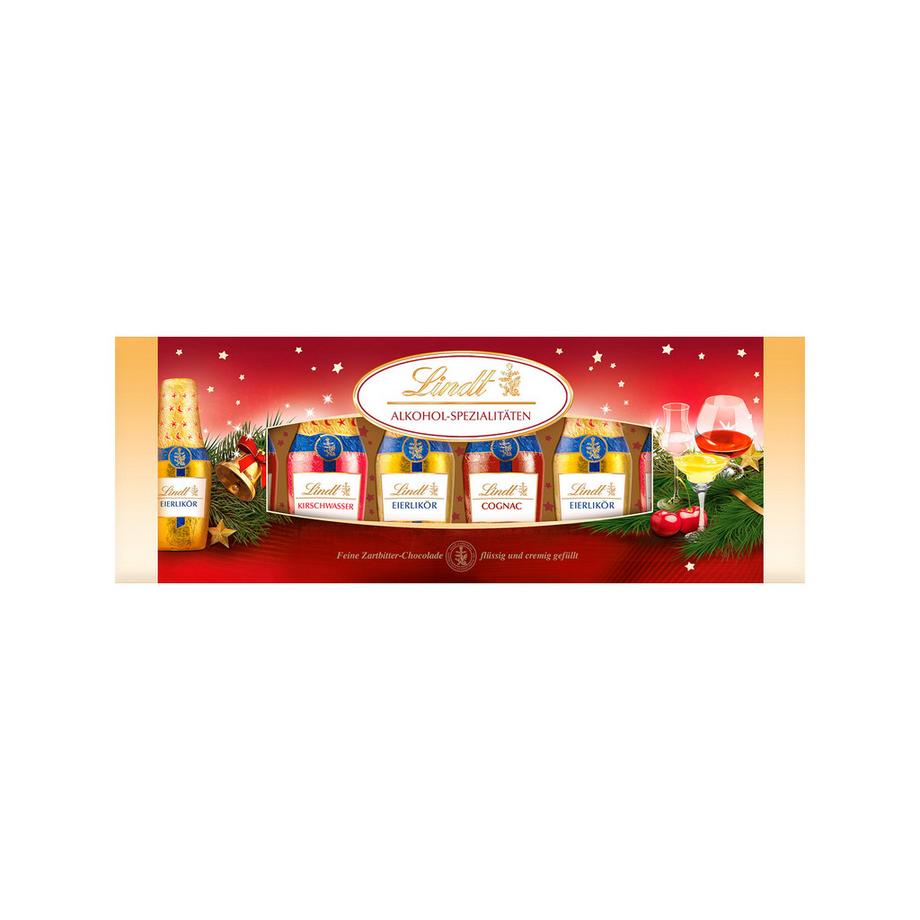 Lindt Alkohol-Spezialitäten Fläschchen Weihnachten 131 g  