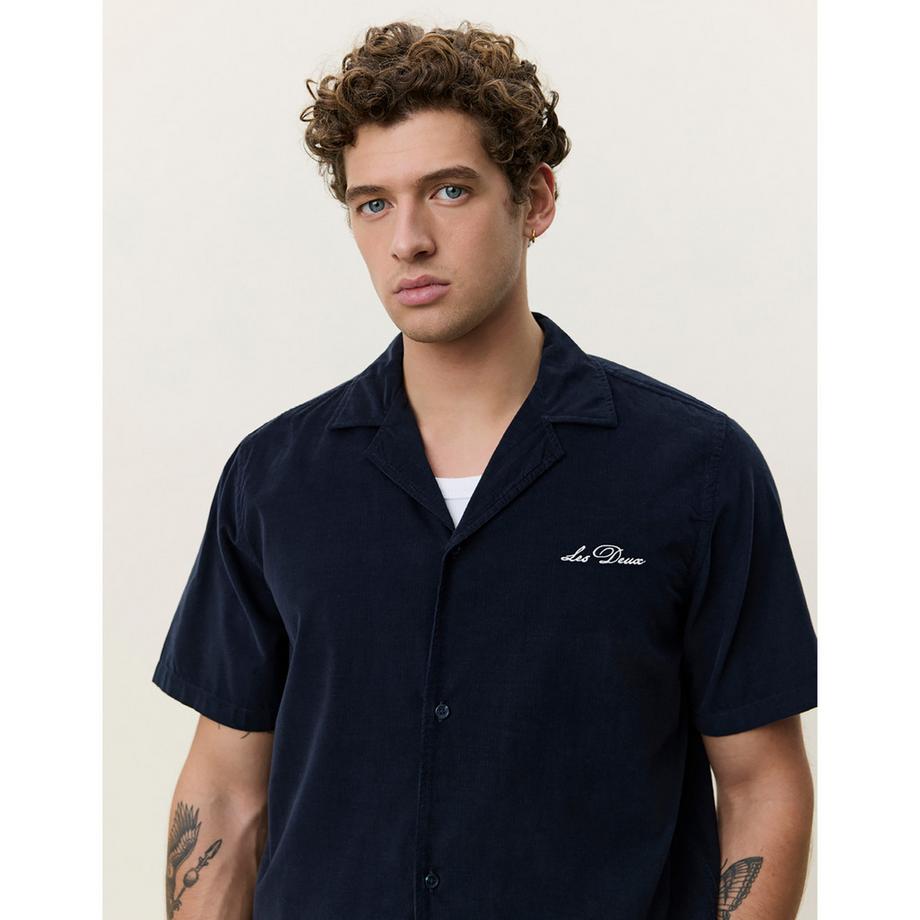 LES DEUX Polo Shirt mit gesticktem Logo  
