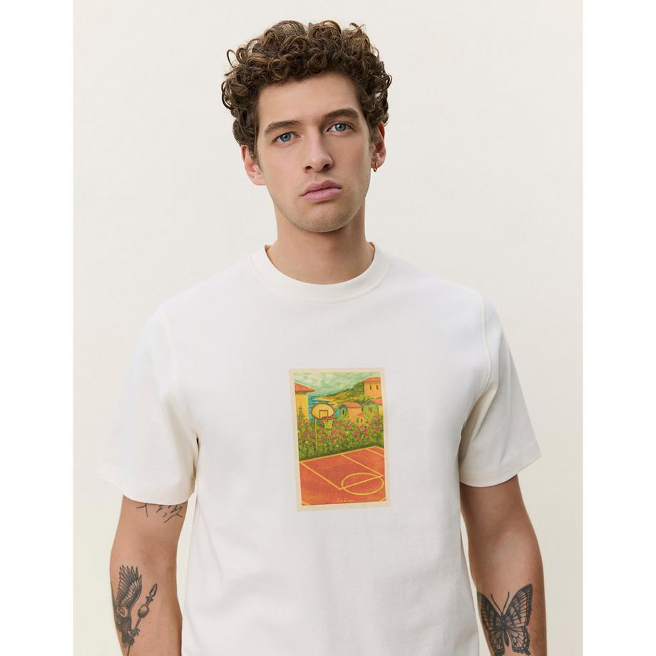 LES DEUX T-Shirt mit Grafikdruck  