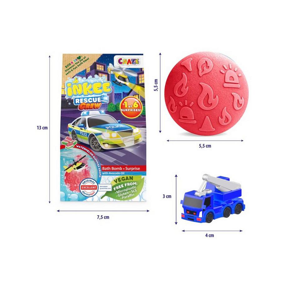 Craze  Inkee Surprise Bath Bomb bleu 