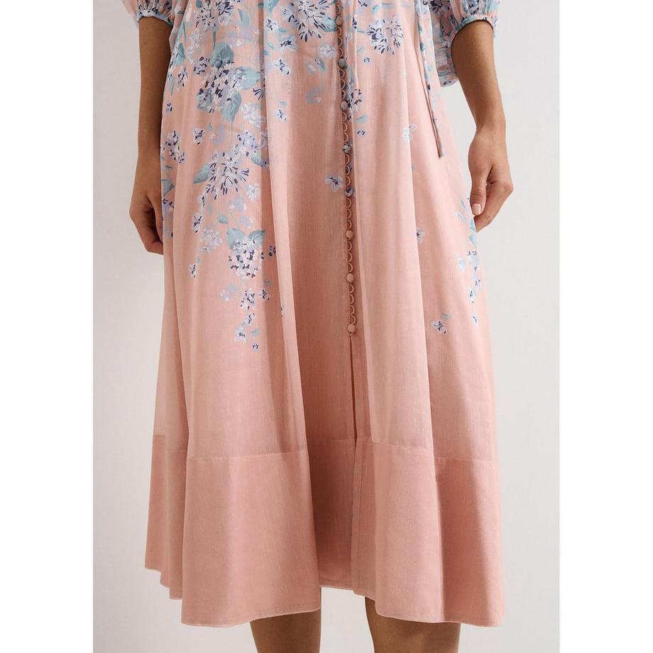 Phase Eight Geblümtes Midi-Kleid  