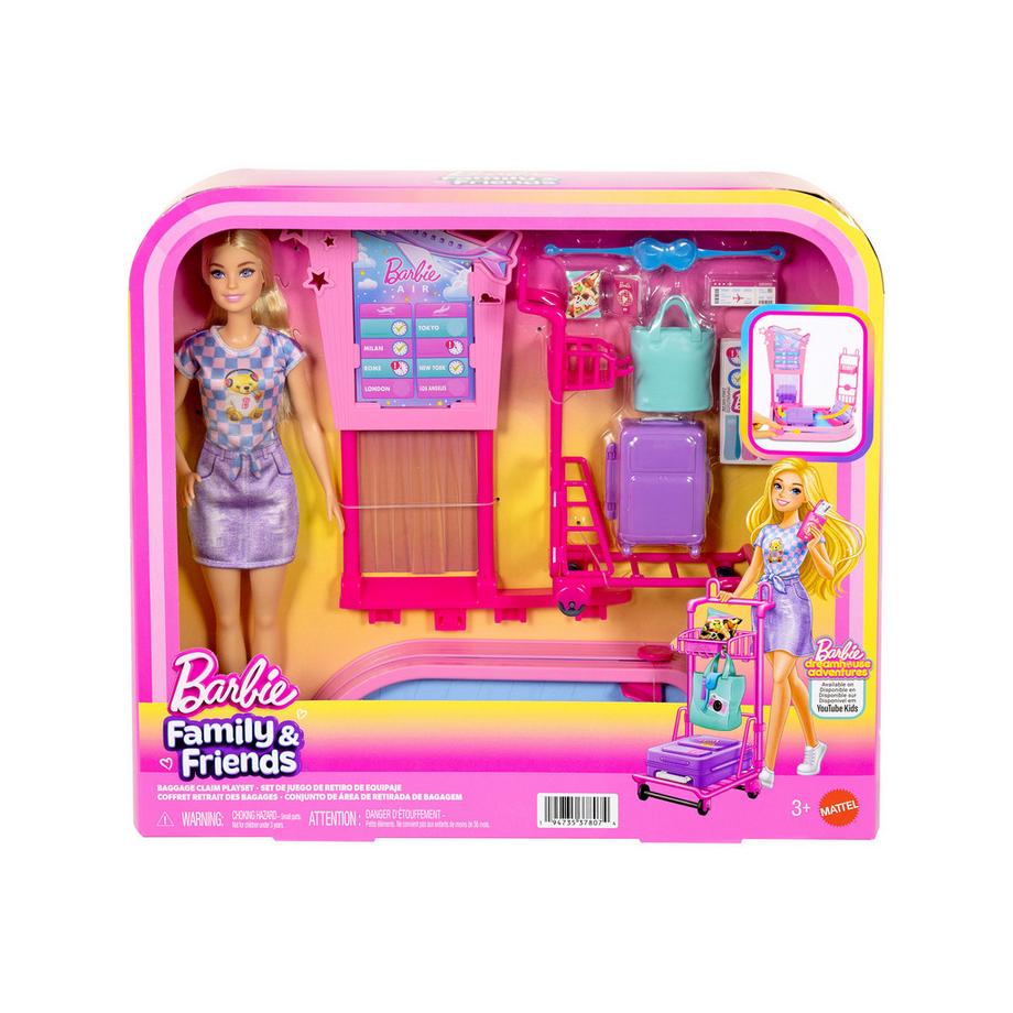 Barbie  Ensemble jeu pour bagages 