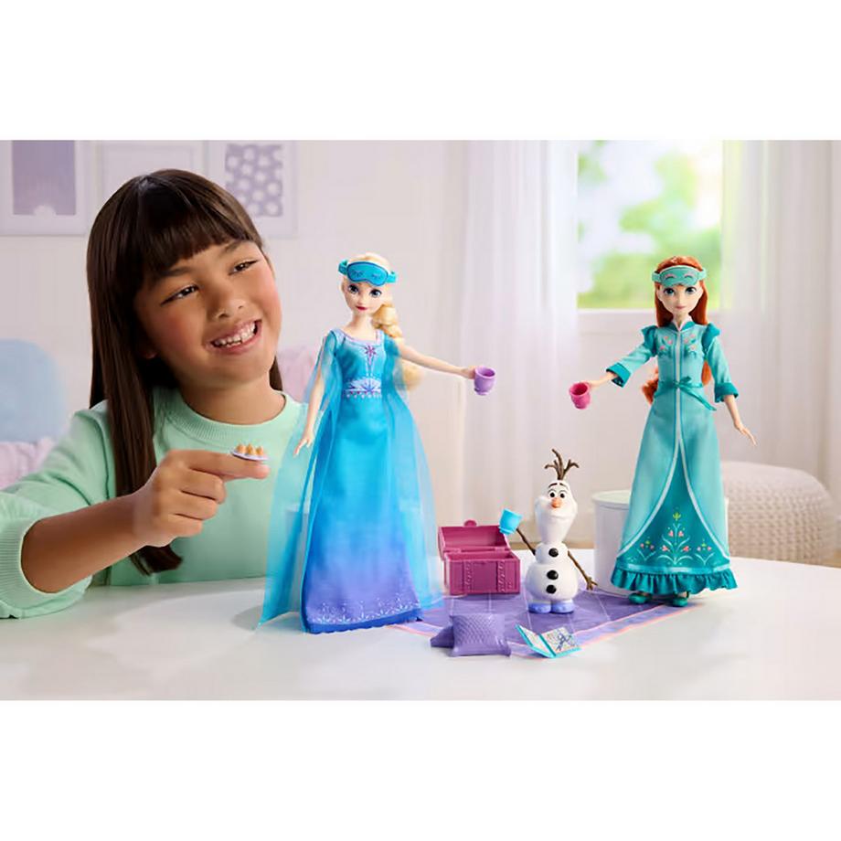 Mattel  Frozen Coffret nuit avec Anna et Elsa 
