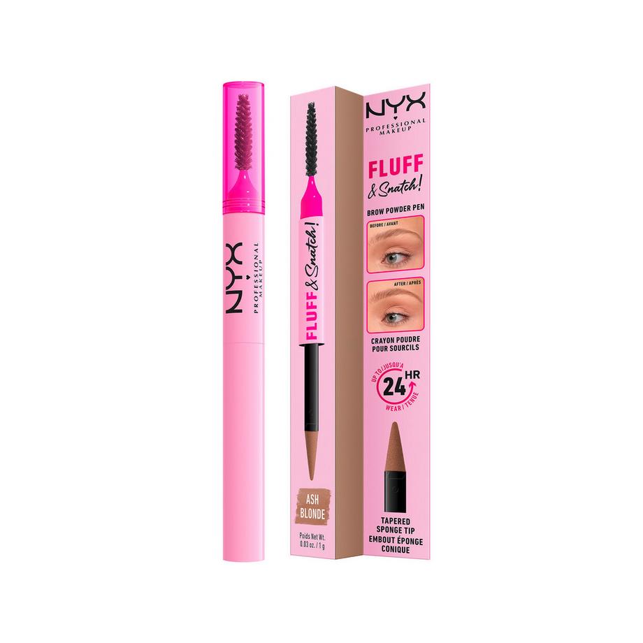 NYX-PROFESSIONAL-MAKEUP  Fluff & Snatch Brow Powder Pen Creme-zu-Puder-Brauenfüller  