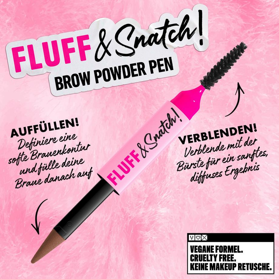 NYX-PROFESSIONAL-MAKEUP  Fluff & Snatch Brow Powder Pen Creme-zu-Puder-Brauenfüller  