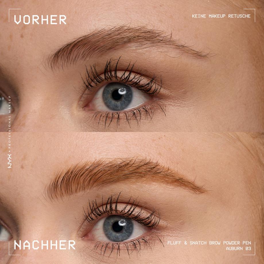 NYX-PROFESSIONAL-MAKEUP  Fluff & Snatch Brow Powder Pen Creme-zu-Puder-Brauenfüller  